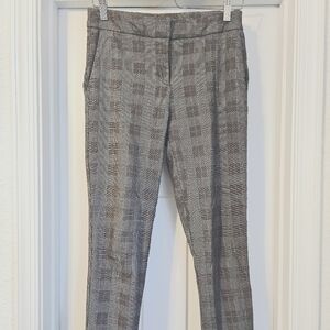 Business pants!  Cute pink and black plaid.